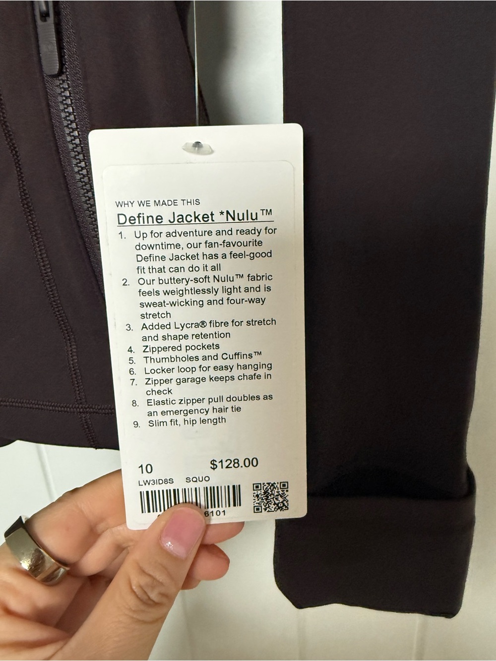 lululemon athletica Sequoia Brown Full-Zip Define Nulu Jacket - Picture 2 of 4